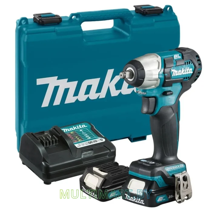 Ударный гайковерт Makita TW160DWAE (с 2-мя АКБ, кейс)